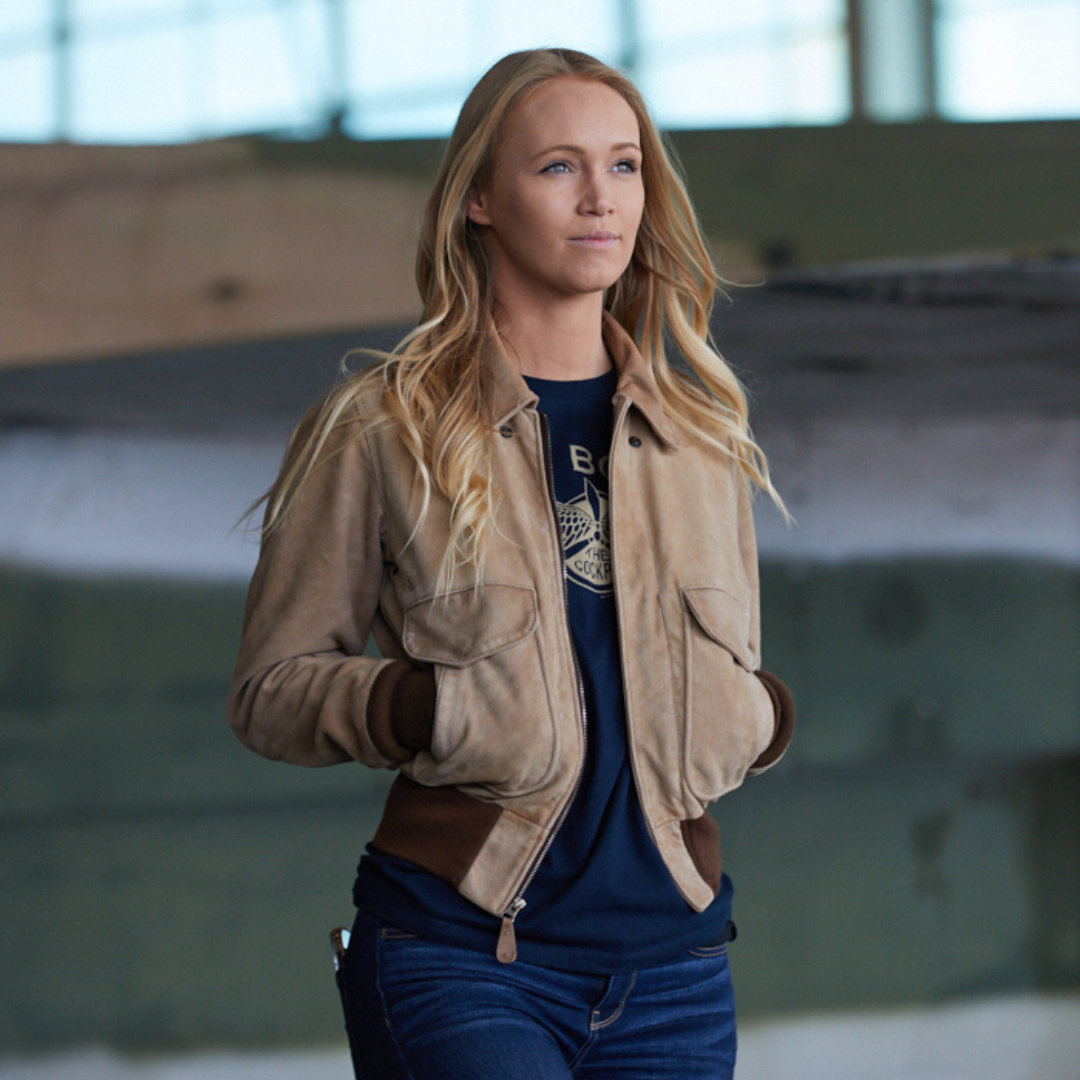 Aviators\' | Women Leather Cockpit Bomber Jackets USA Jackets Flight – Pilot