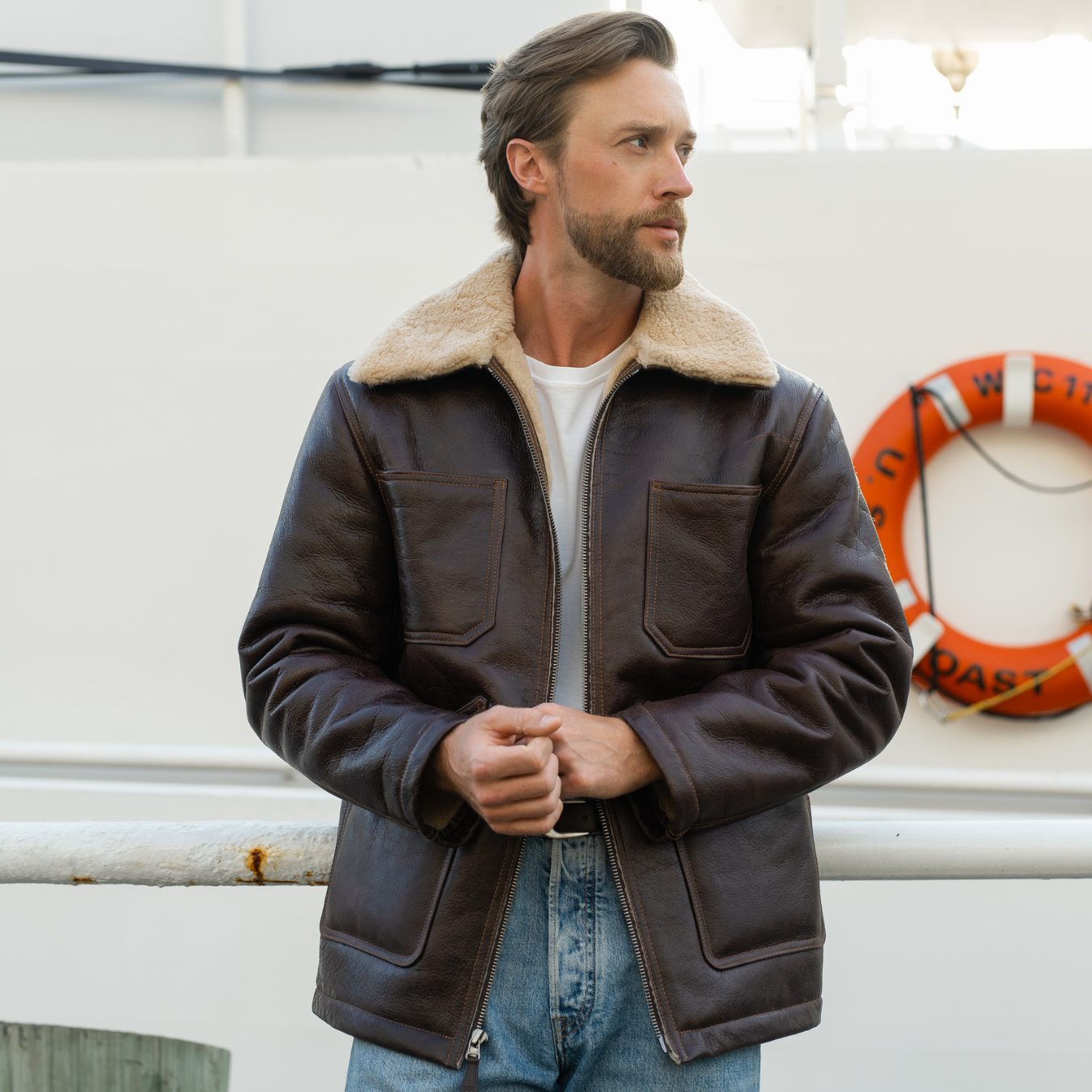 Shearling Chore Jacket | Men's 1930s-Style Jacket