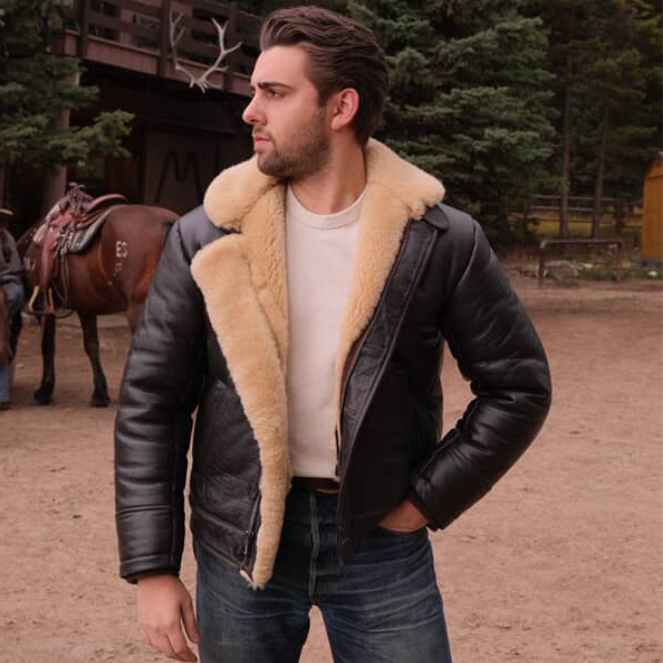 Shearling Deck Jacket | Men's Cold Weather Deck Jacket