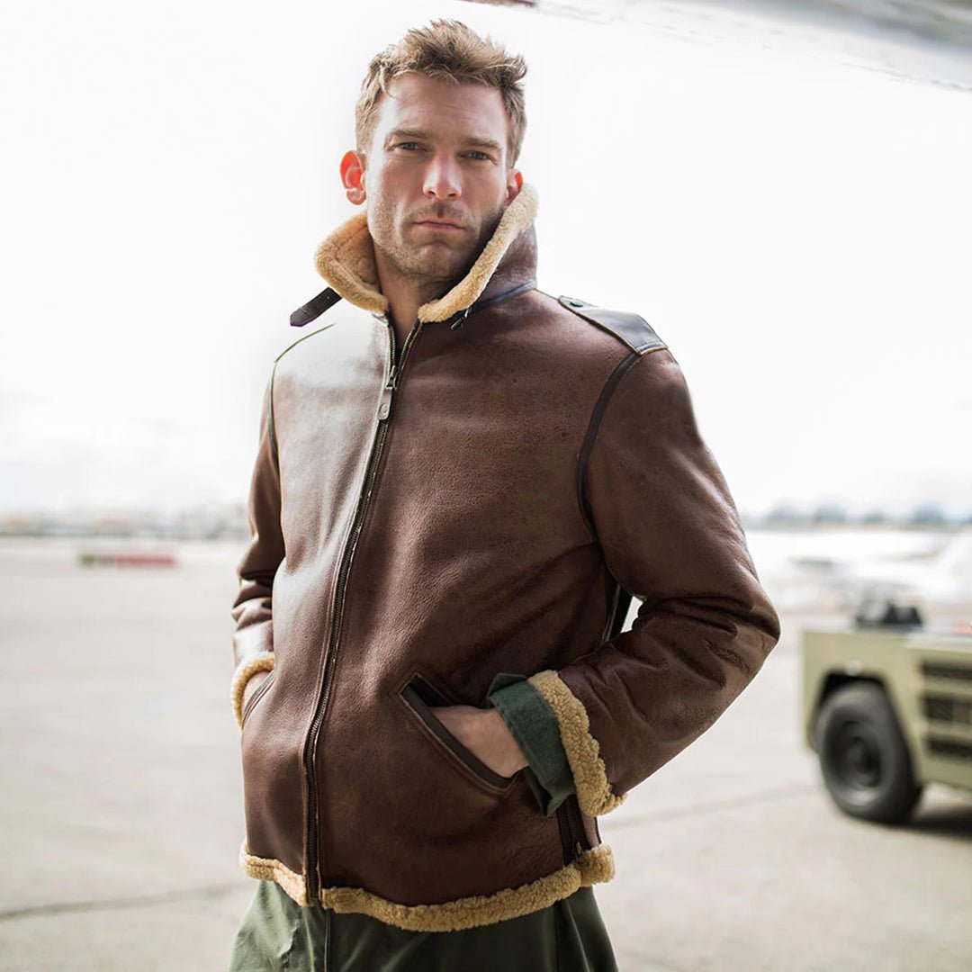 B-6 Bomber Flight Jacket | B-6 Shearling Jacket | Cockpit USA
