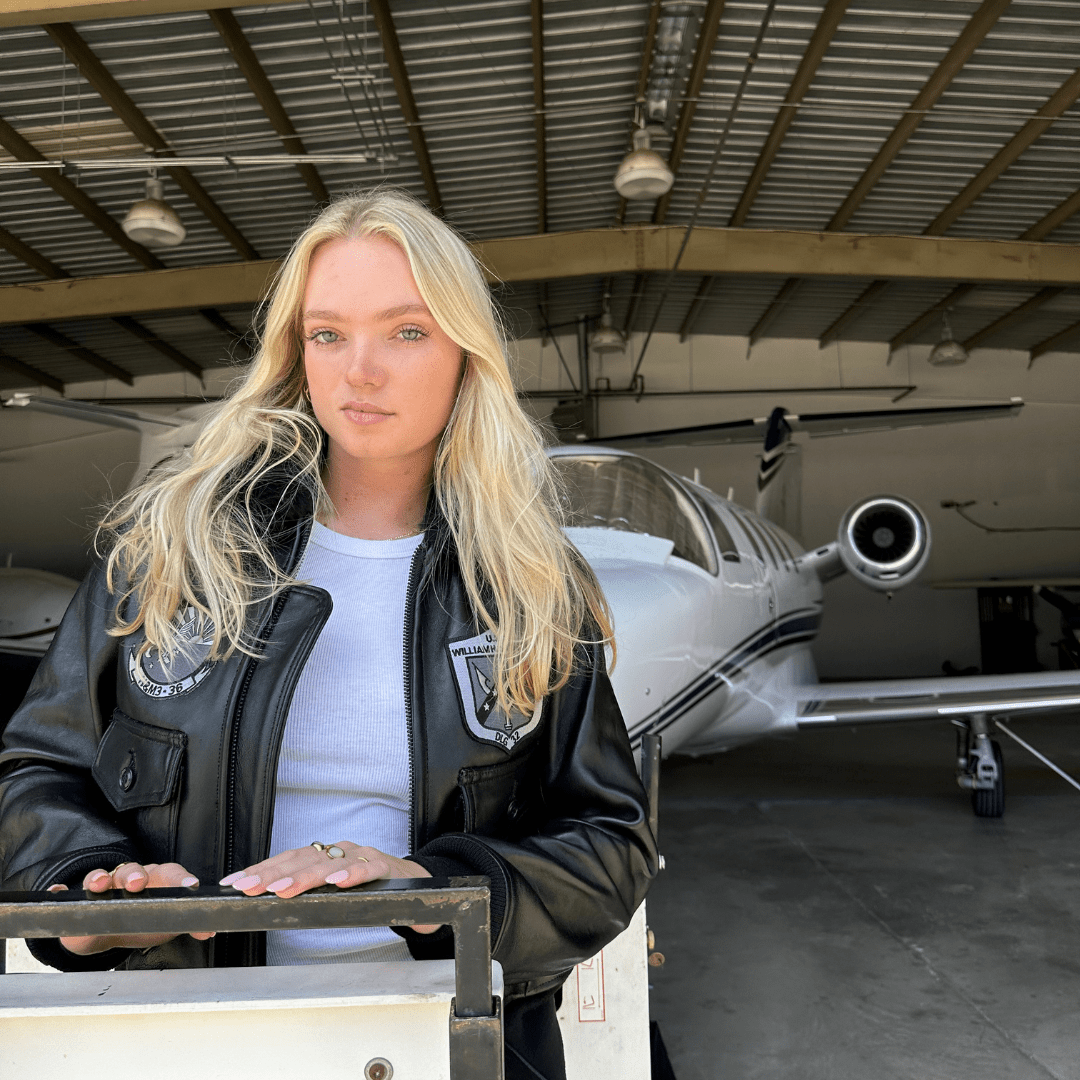 Women's Black Flight Jacket | All-Black Top Gun Jacket