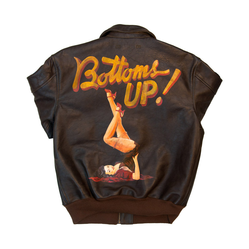 40th Anniversary Bottoms Up A-2 Pinup Jacket back