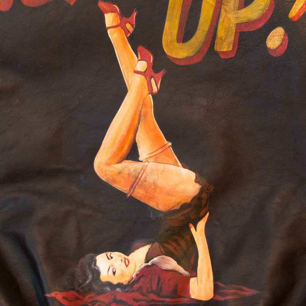 40th Anniversary Bottoms Up A-2 Pinup Jacket detail