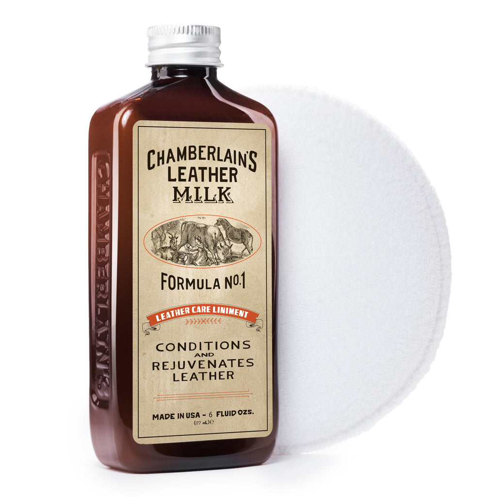 Leather Milk® Leather Care Liniment No. 1 6oz w pad