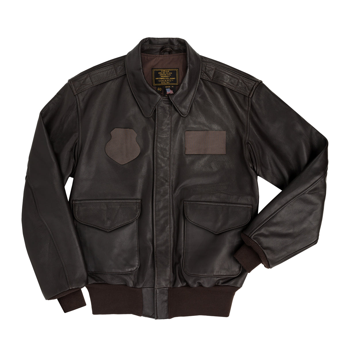 Z21V42-U.S.A.F. 21st. Century A-2 Jacket with Velcro – Cockpit USA