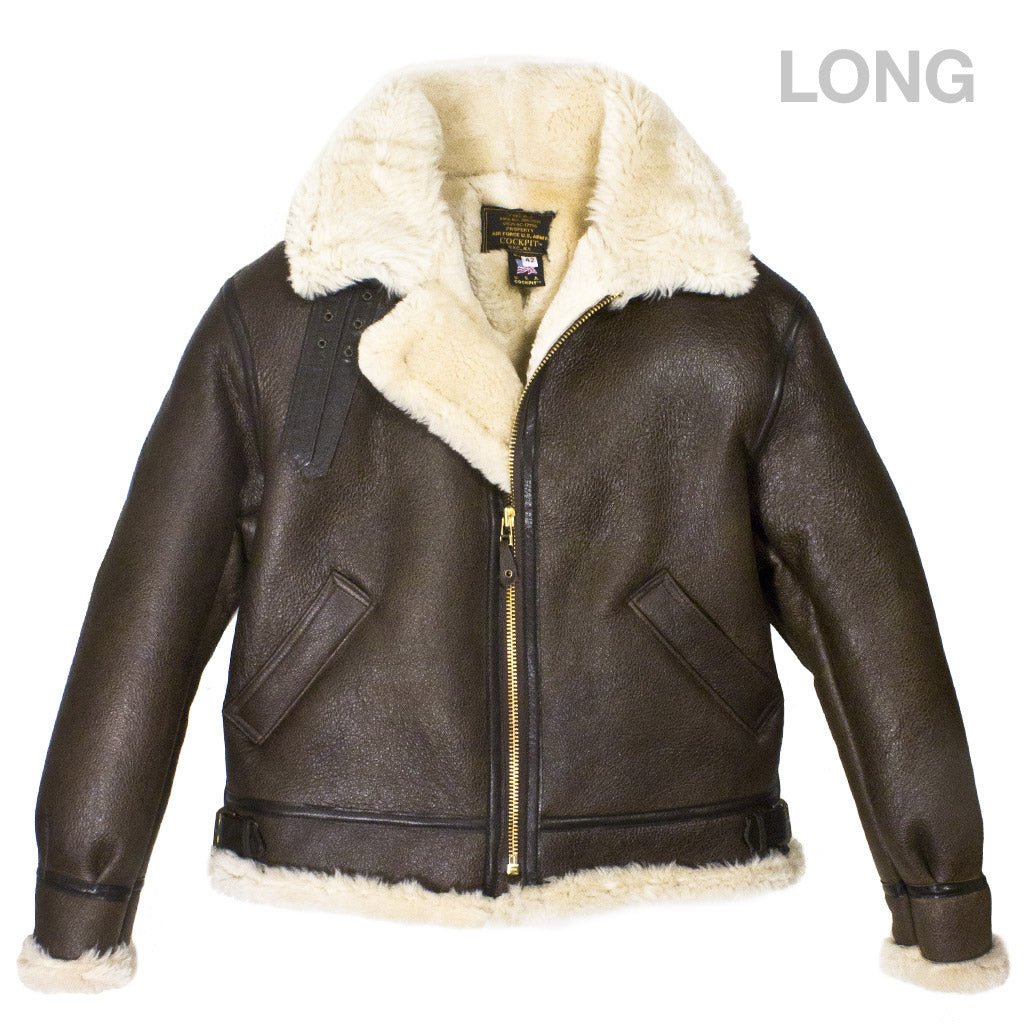 Original B3 Shearling Bomber Jacket (Long) | Cockpit USA