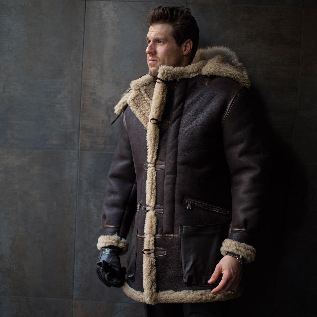 B-7 Aleutian WWII Sheepskin Parka | Men's Cold Weather Parka