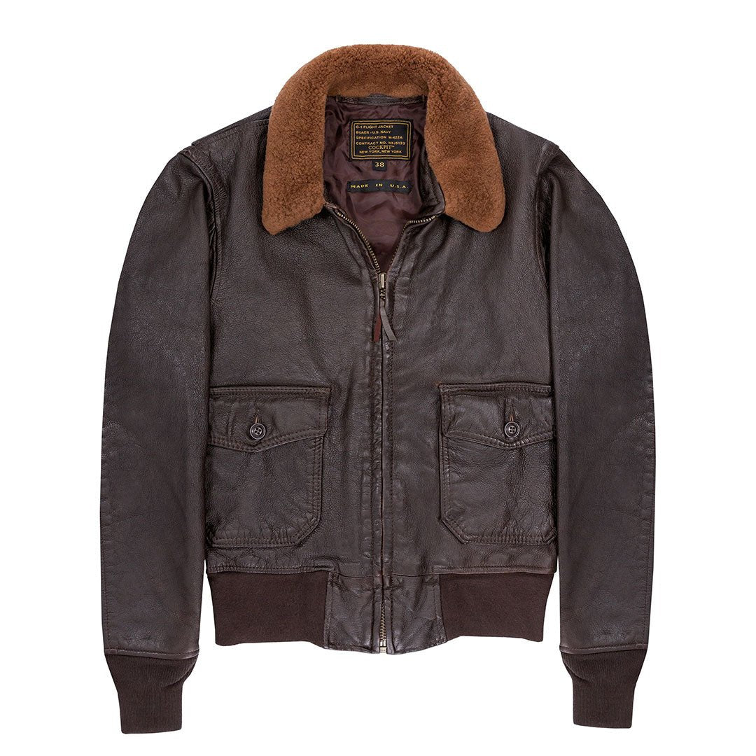 Vintage G-1 Fur Collar Jacket | Goatskin Flight Jacket