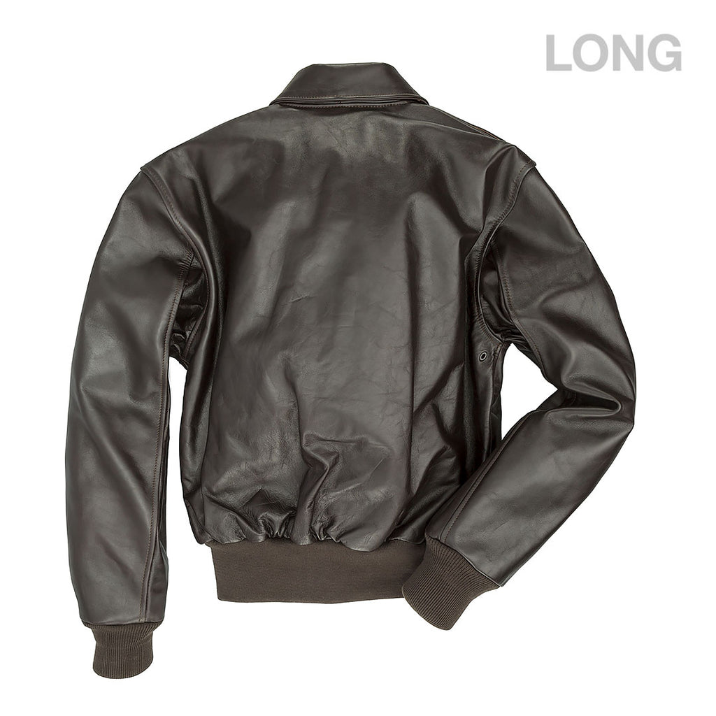 WWII Government Issue A-2 Jacket (Long)-Mahogany