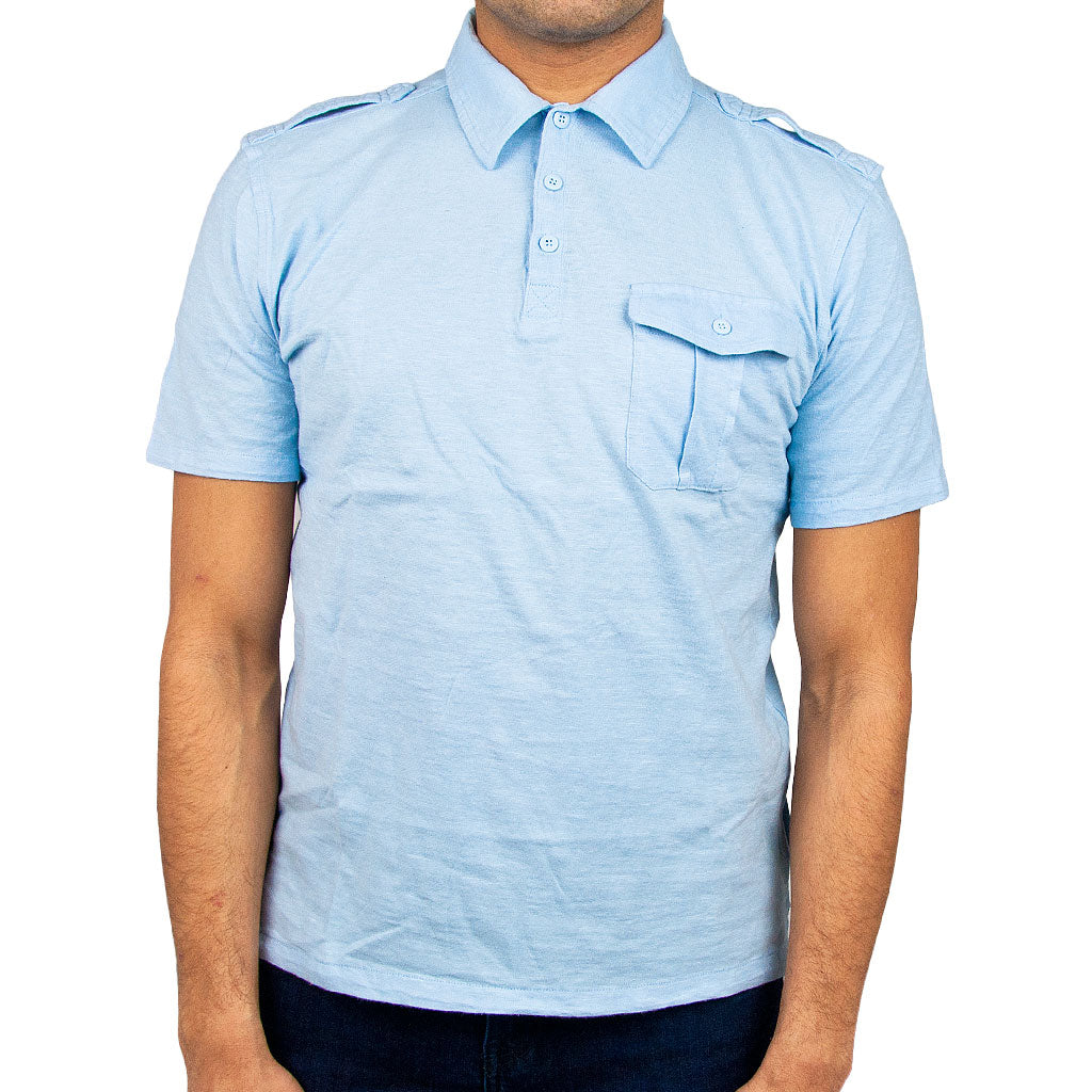 Airborne Polo Shirt in light blue