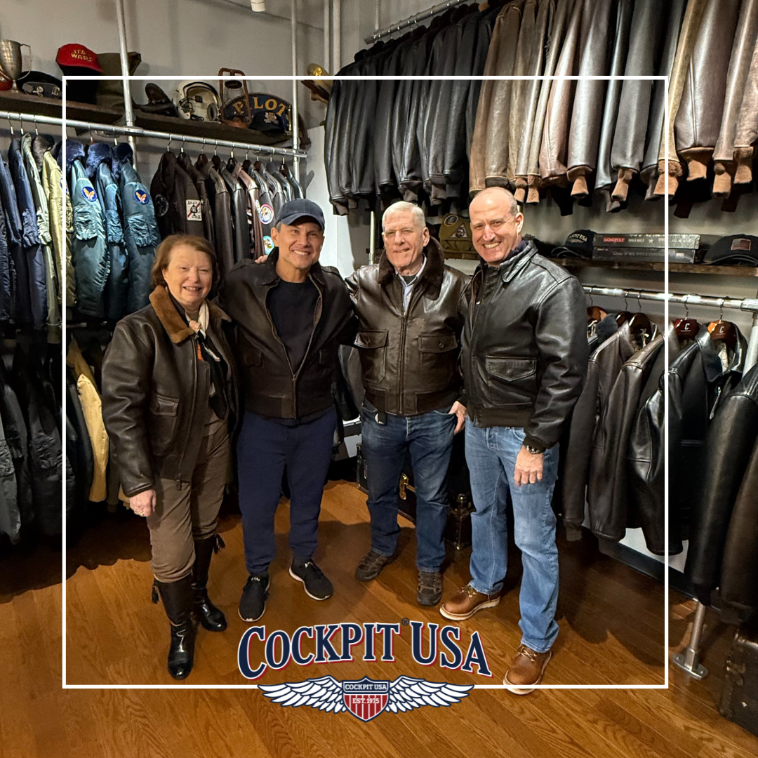 Christian Slater Visits Cockpit USA's NY Showroom!