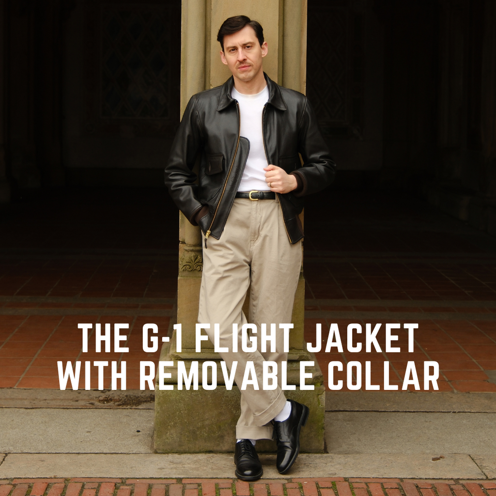 The G-1 Flight Jacket With A Removable Collar