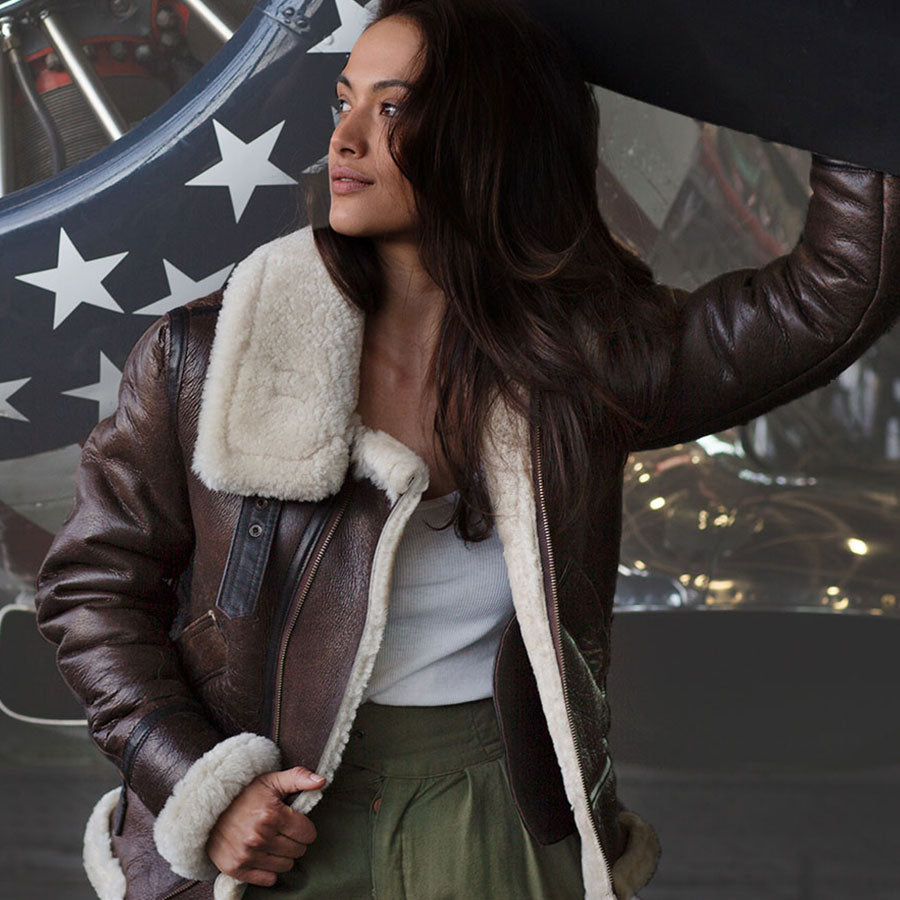 Women Aviators' Leather Bomber Jackets | Pilot Flight Jackets