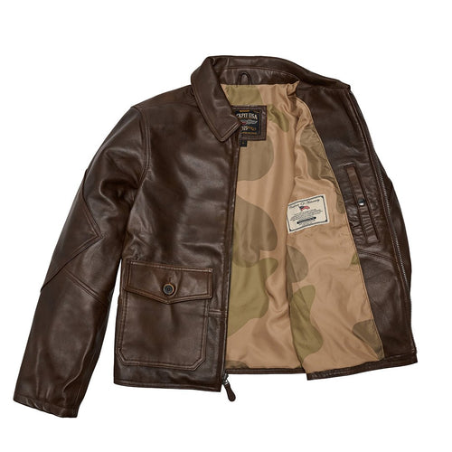 1938 Corrigan Leather Flight Jacket Z2111MS - Cockpit USA Men