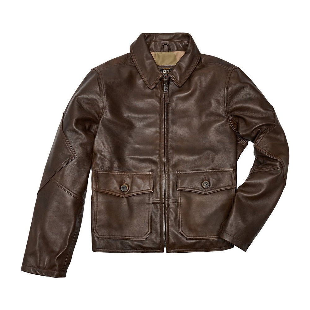 1938 Corrigan Leather Flight Jacket Z2111MS - Cockpit USA Men