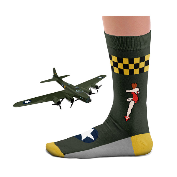 "B-17 a.k.a. Memphis Belle" Bomber Socks Z99H107