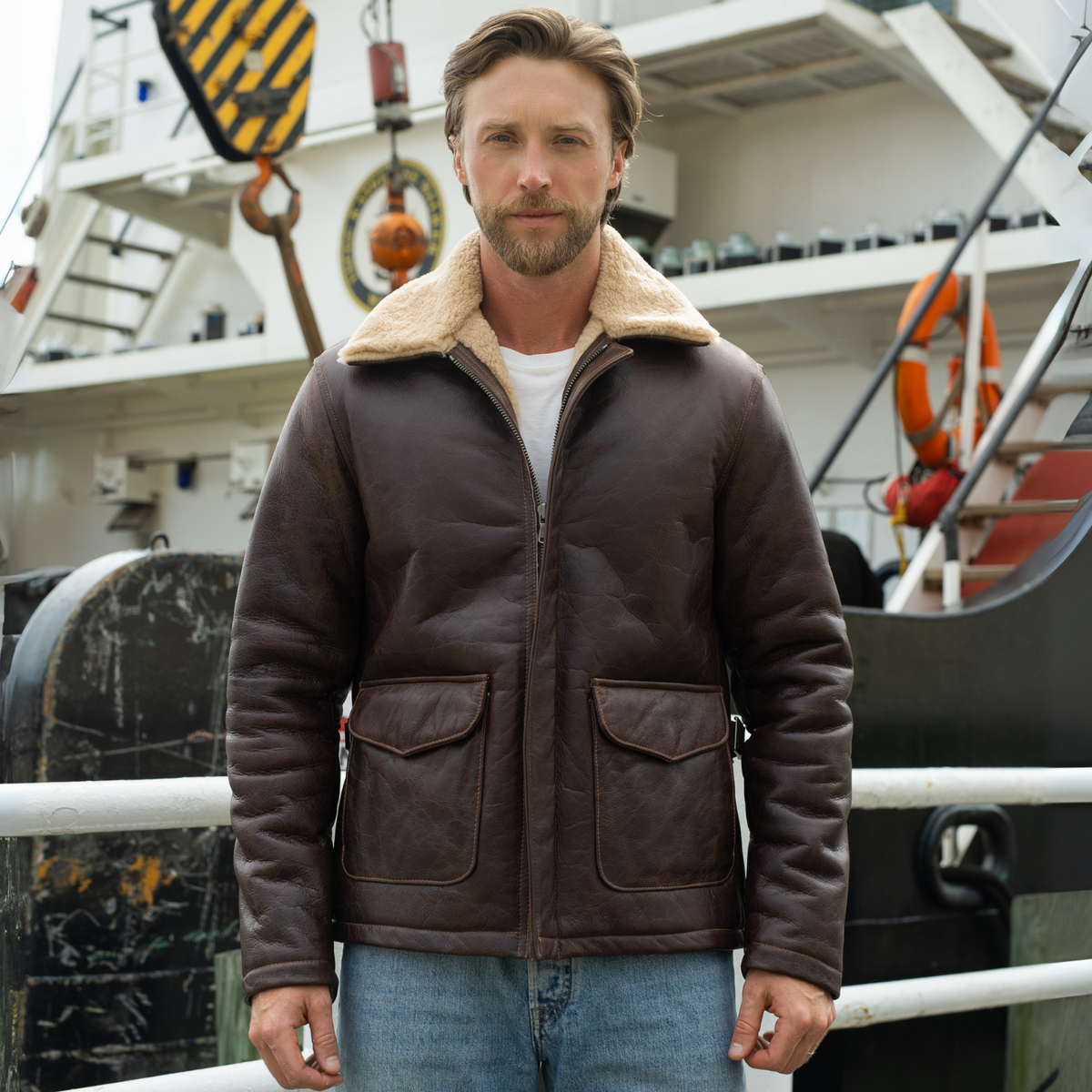 Oil Riggers Jacket Sheepskin Oil Rigger Jacket | Men’s Heritage Workwear