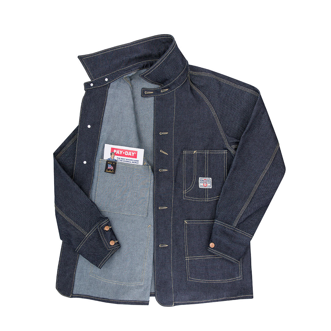 Men's Blue Denim Work Jacket (Button Up) | Cockpit USA