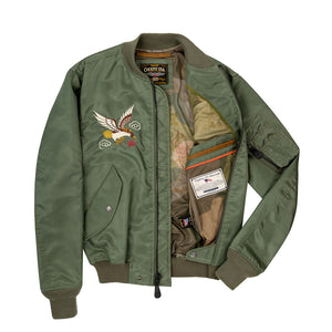 7th Air Force Souvenir Jacket with knit collar Z24X007