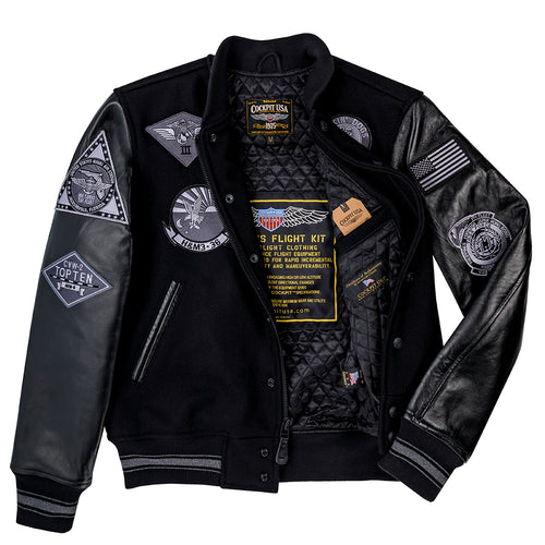 Stealth Varsity Jacket Z28B003