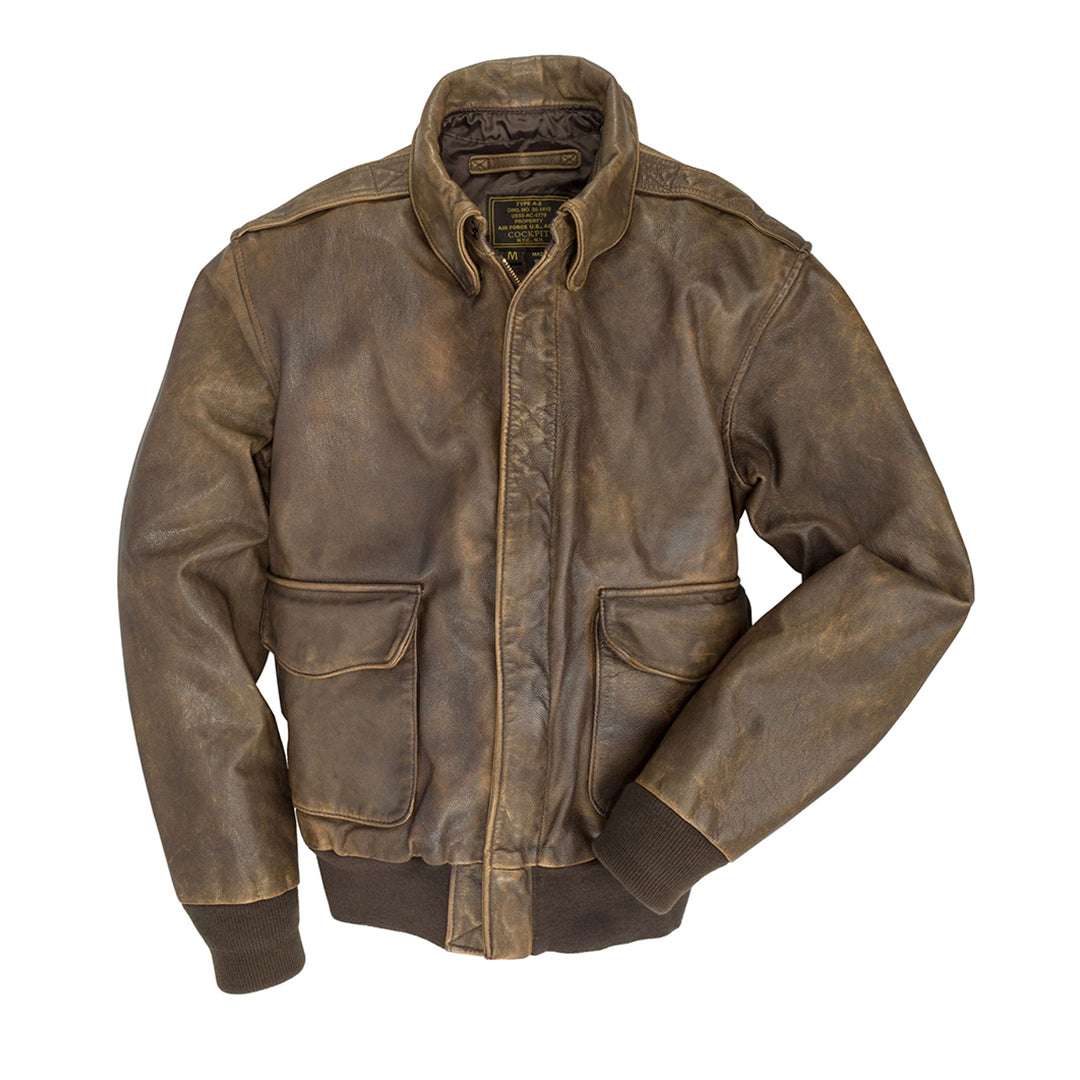 USA Leather A-2 Jacket Cockpit Bomber Mustang |