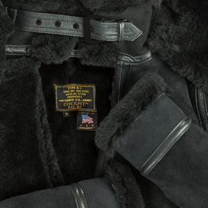 女士连帽 B-3 飞行员夹克（黑色）W72N300B