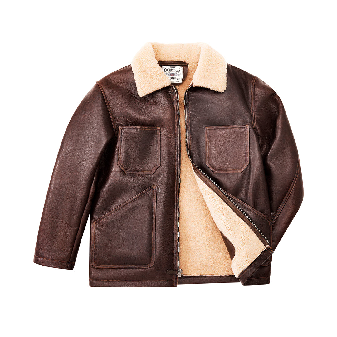 Shearling Chore Jacket | Men's 1930s-Style Jacket