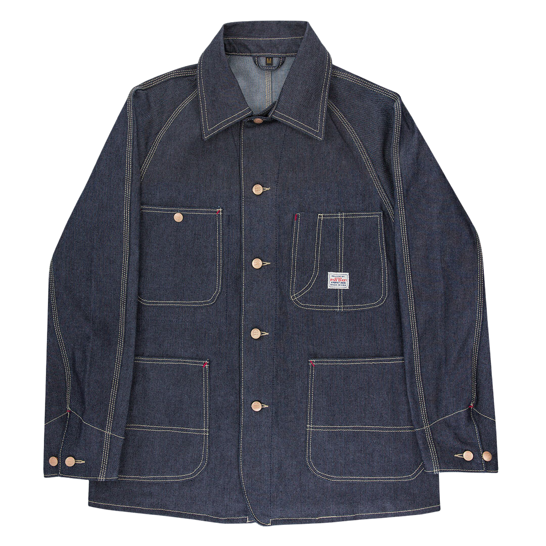 Dark Blue Denim Work-Man's Jacket | Jean Chore Jacket
