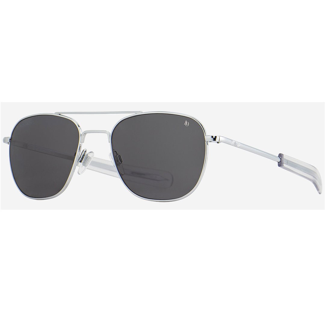 Polarized Silver Pilot Sunglasses - American Optical Polarized Silver Pilot Sunglasses - American Optical