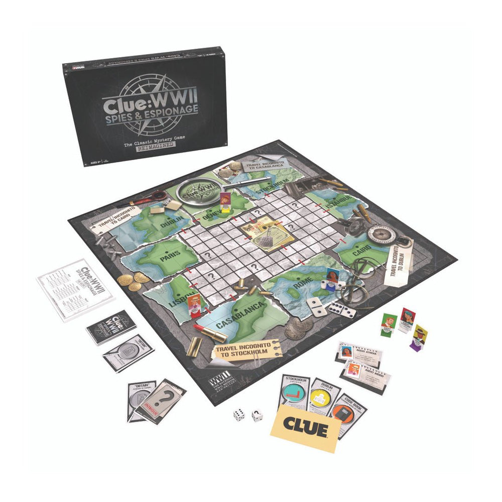 CLUE WWII: Spies and Espionage Boardgame Z99C119 - Cockpit USA Accessories