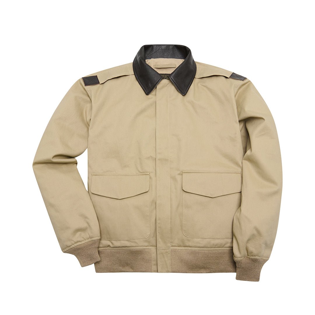 Cotton A-2 Flight Jacket | Lightweight Cotton Jacket - Khaki