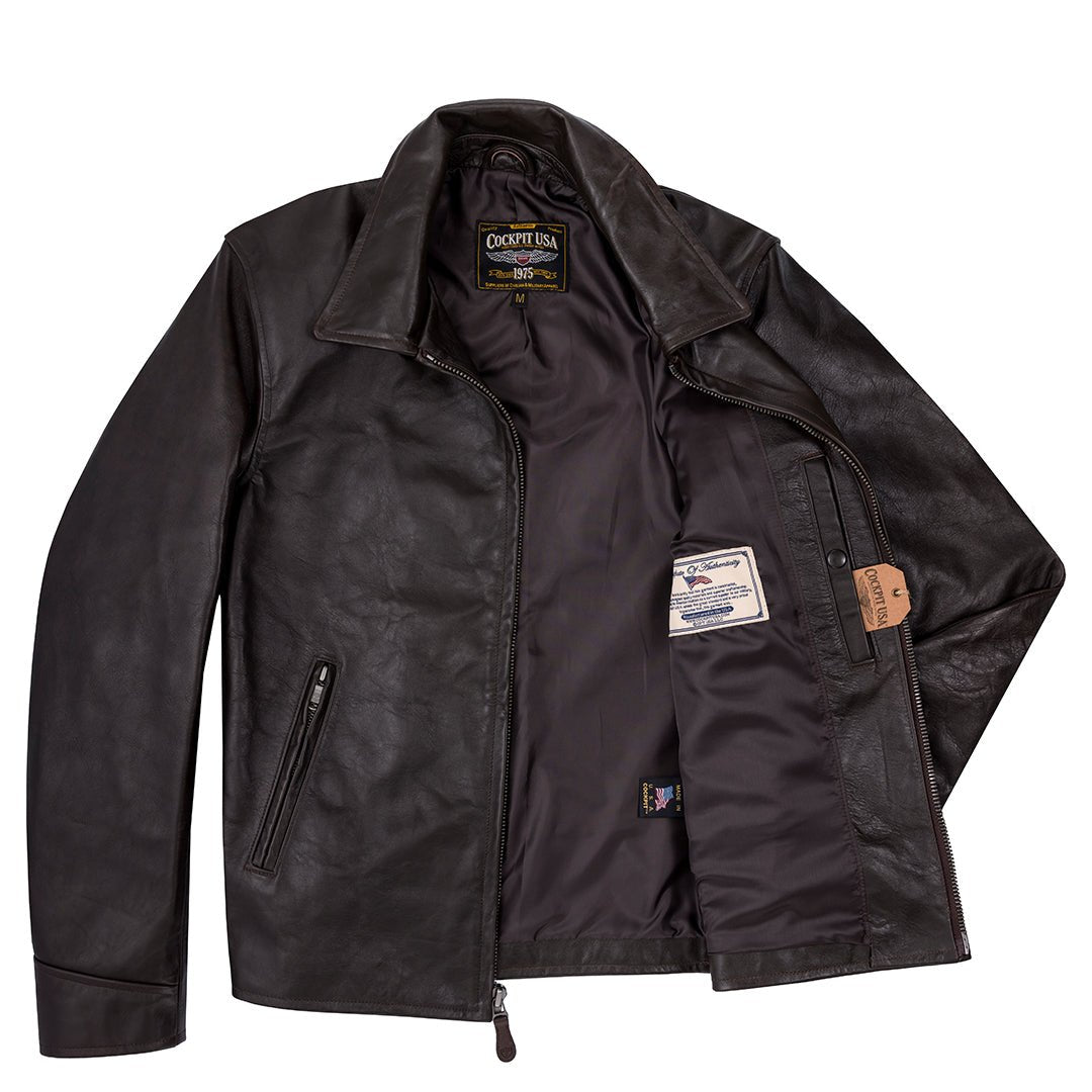 Open Road Leather Motorcycle Jacket | Classic Moto Jacket