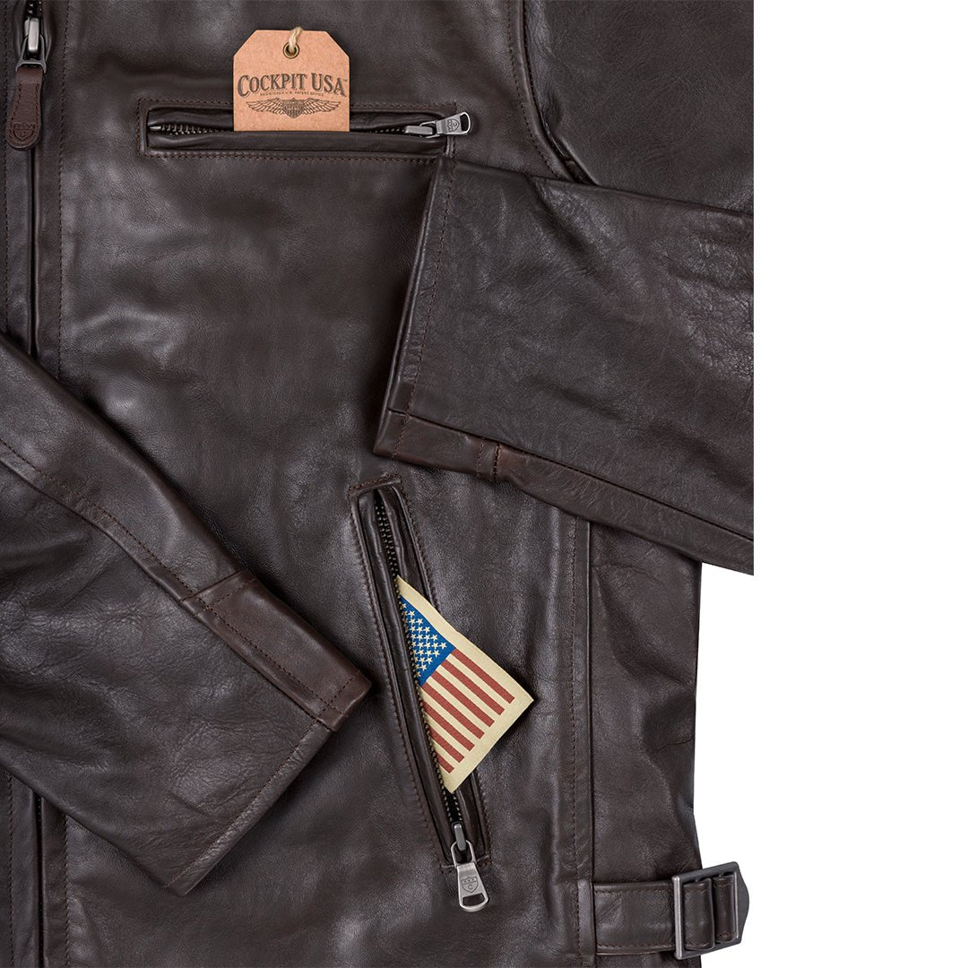 Open Road Leather Motorcycle Jacket | Classic Moto Jacket