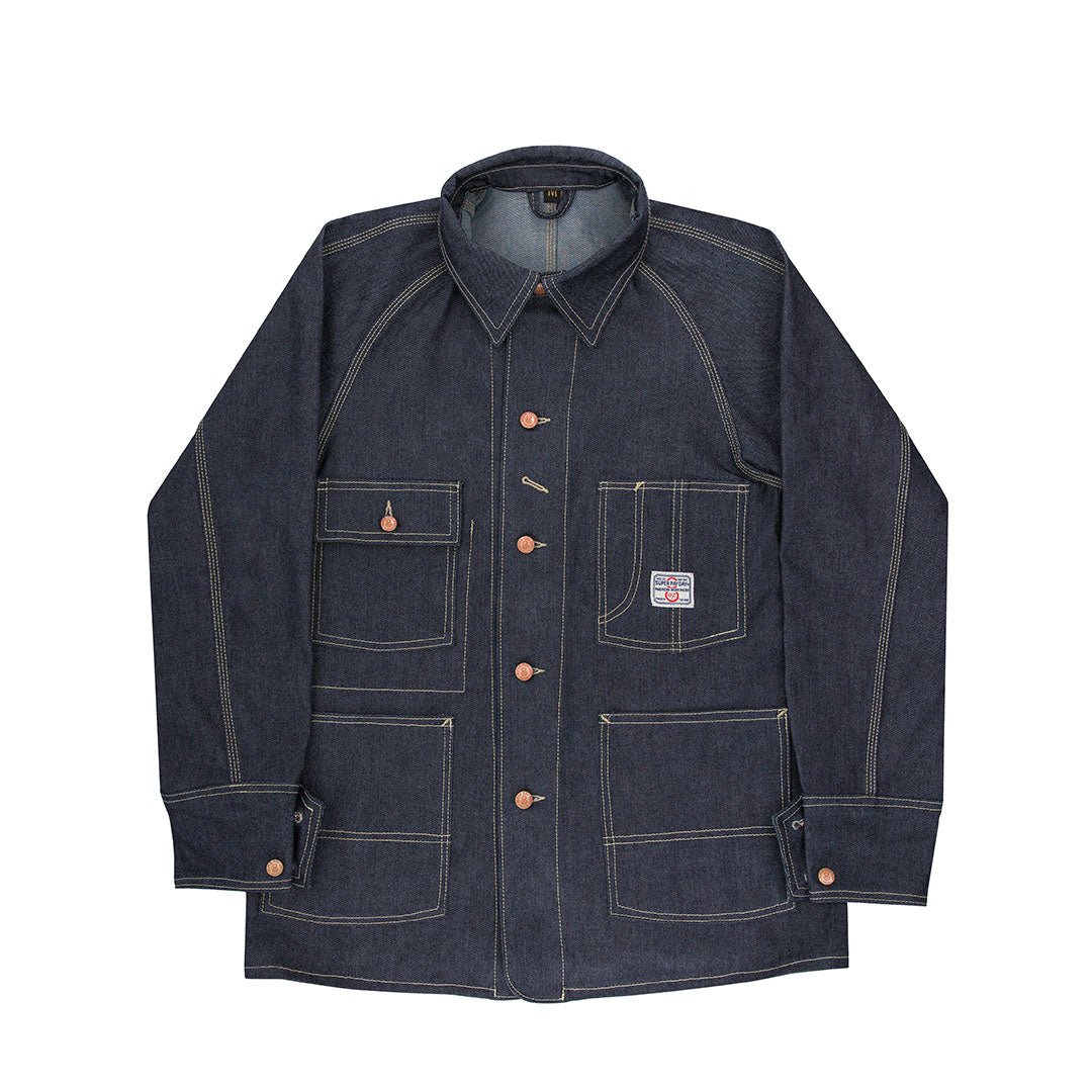 Men's Blue Denim Work Jacket (Button Up) | Cockpit USA