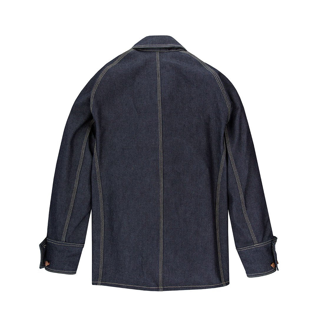 Men's Blue Denim Work Jacket (Button Up) | Cockpit USA