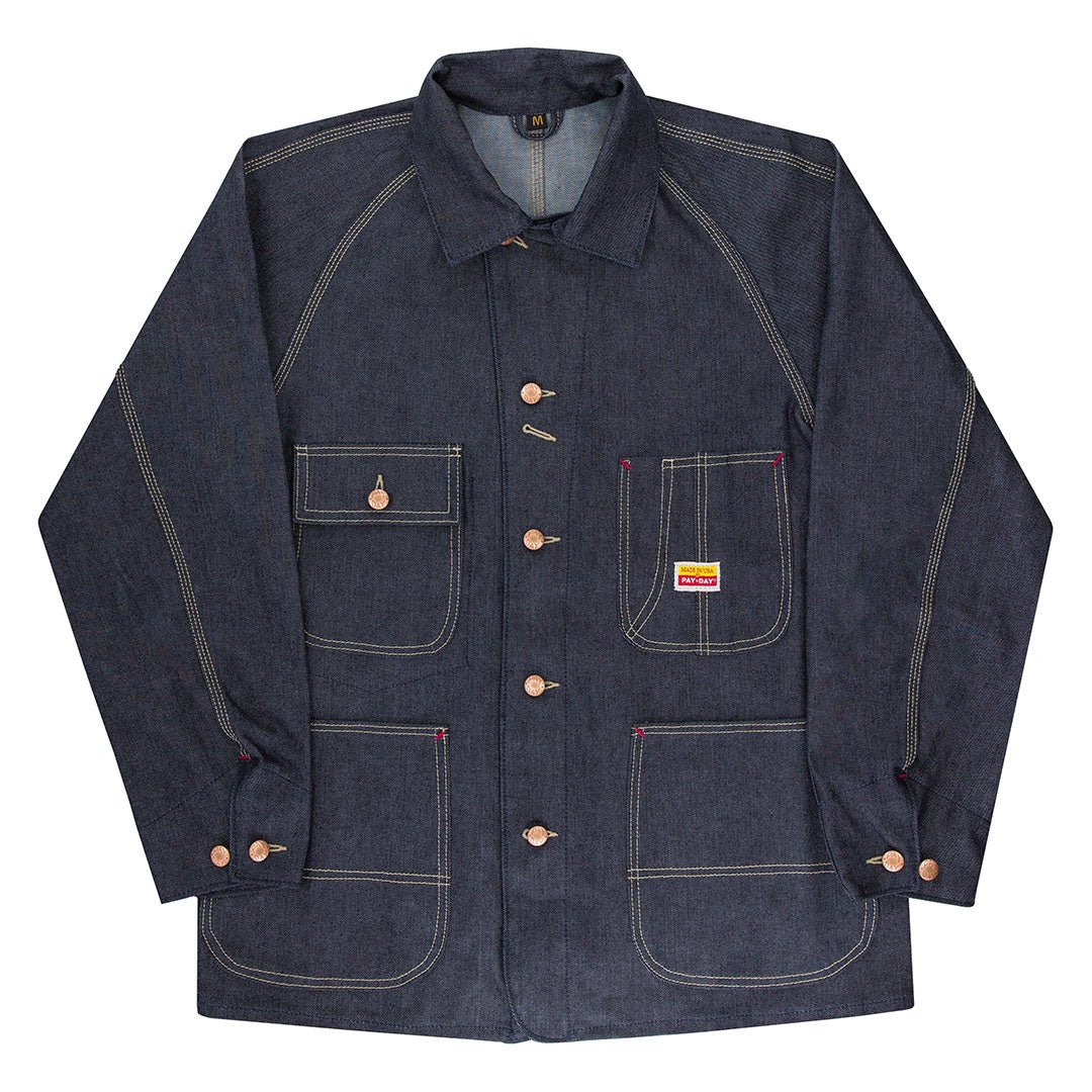 Men's Raglan Sleeve Denim Jacket (Dark Blue) | Cockpit USA
