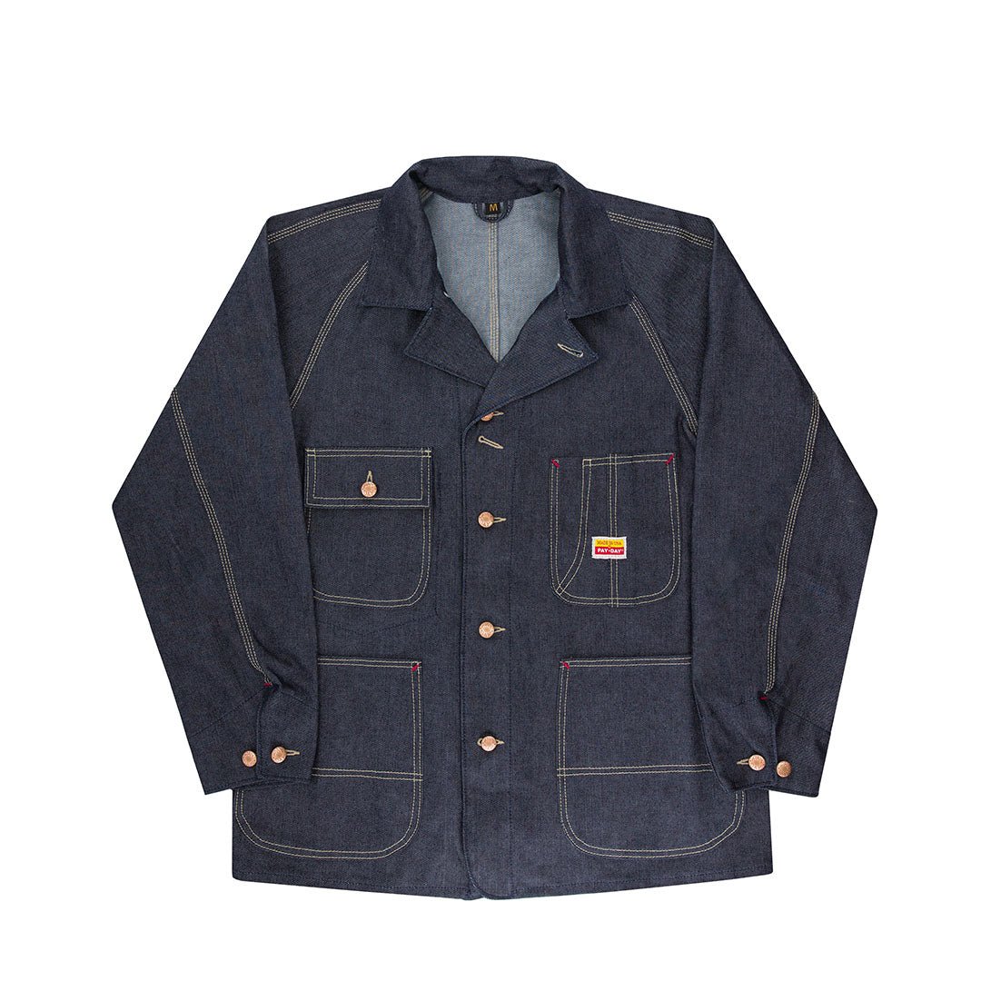 Men's Raglan Sleeve Denim Jacket (Dark Blue) | Cockpit USA
