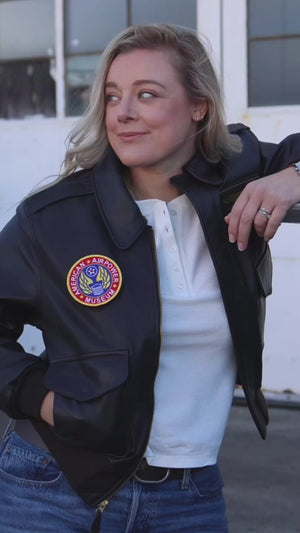 W21V43 - Women's U.S.A.F. 21st Century A-2 Jacket with Velcro