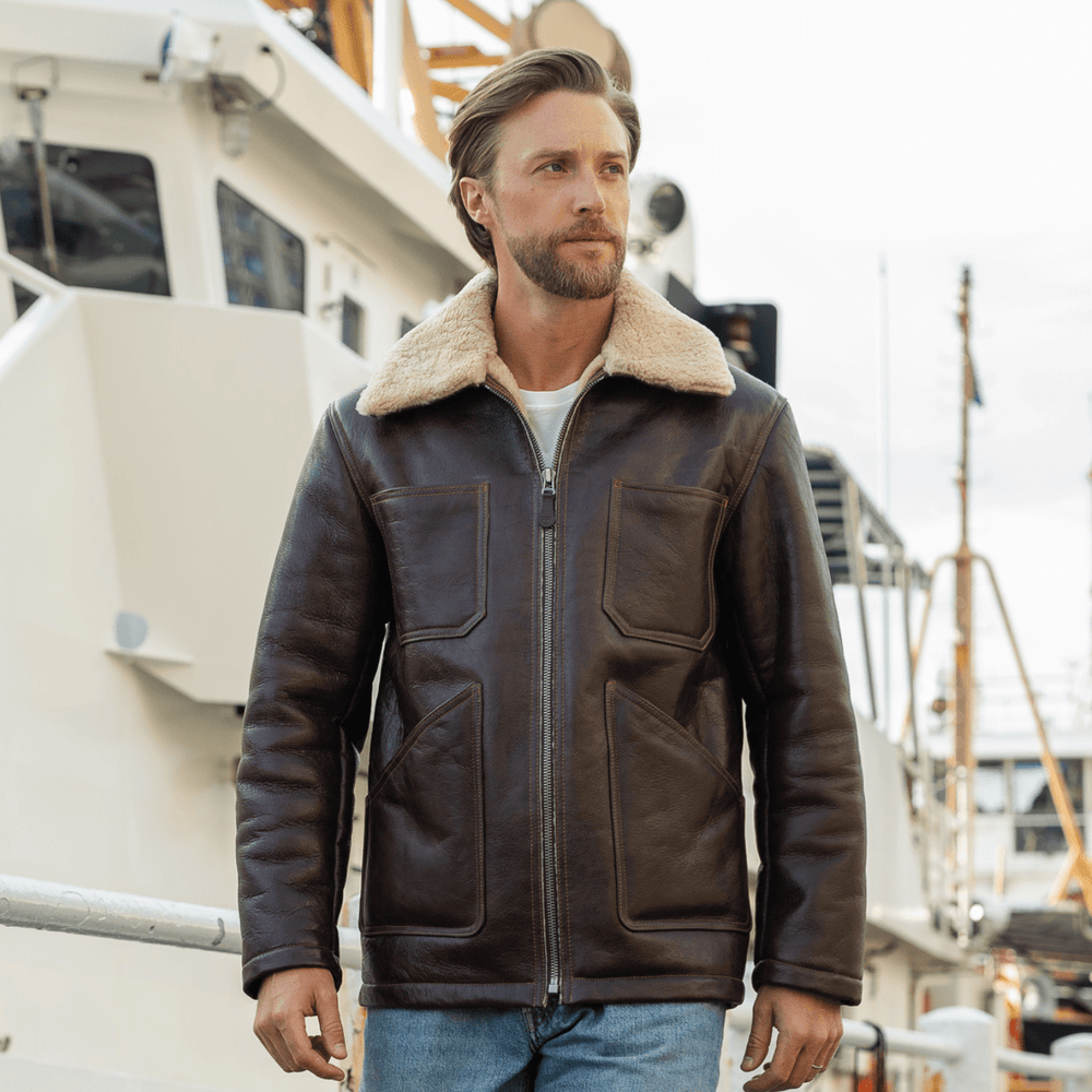 Shearling "Chore" Jacket Z21F105 - Cockpit USA Apparel & Accessories