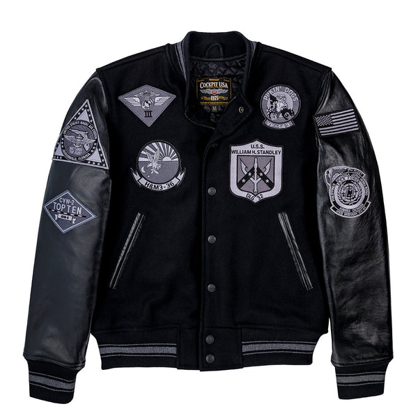 Stealth Varsity Jacket Z28B003 - Cockpit USA