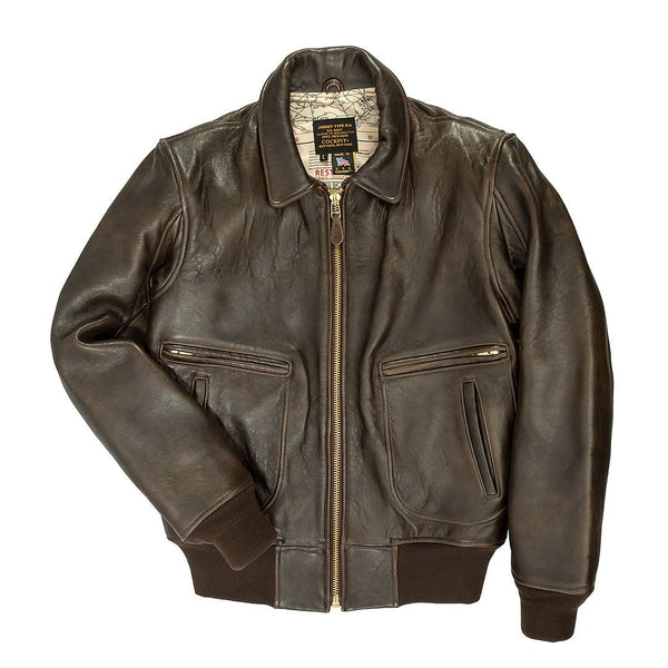 The Classic "Raider™" Jacket (Long) Z2129AML in Brown - Cockpit USA Men