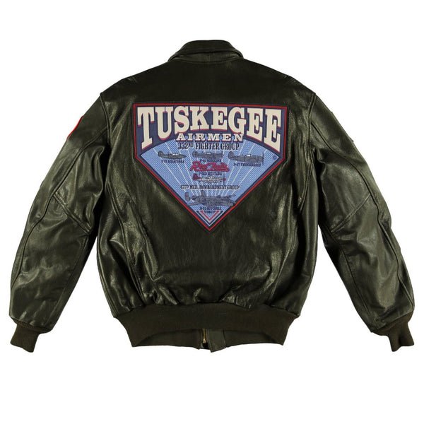 Tuskegee Airmen A-2 Jacket Z21J003 - Cockpit USA Men