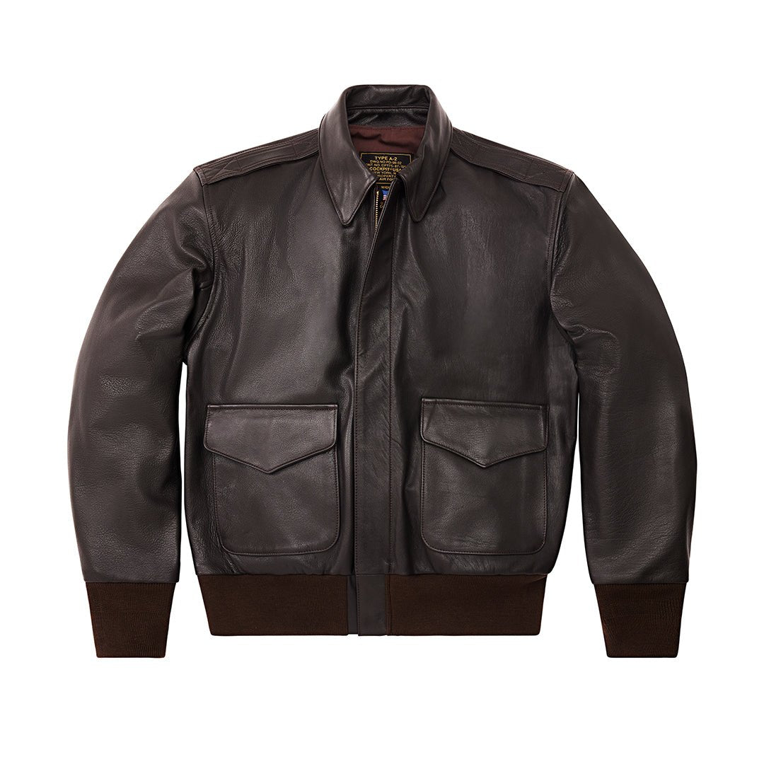 ✨送料無料　米軍 エアフォースジャケット(2) U.S. Air Force Bomber Jacket | U.S.A.F. A-2 Flight Jacket - Brown