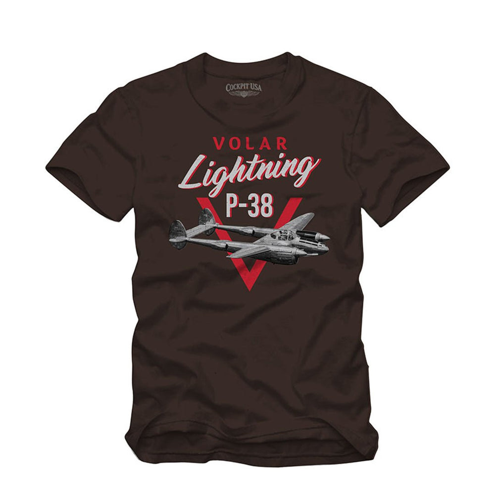 "Volar P-38" Tee Z12E001D - Cockpit USA Graphic T-Shirts