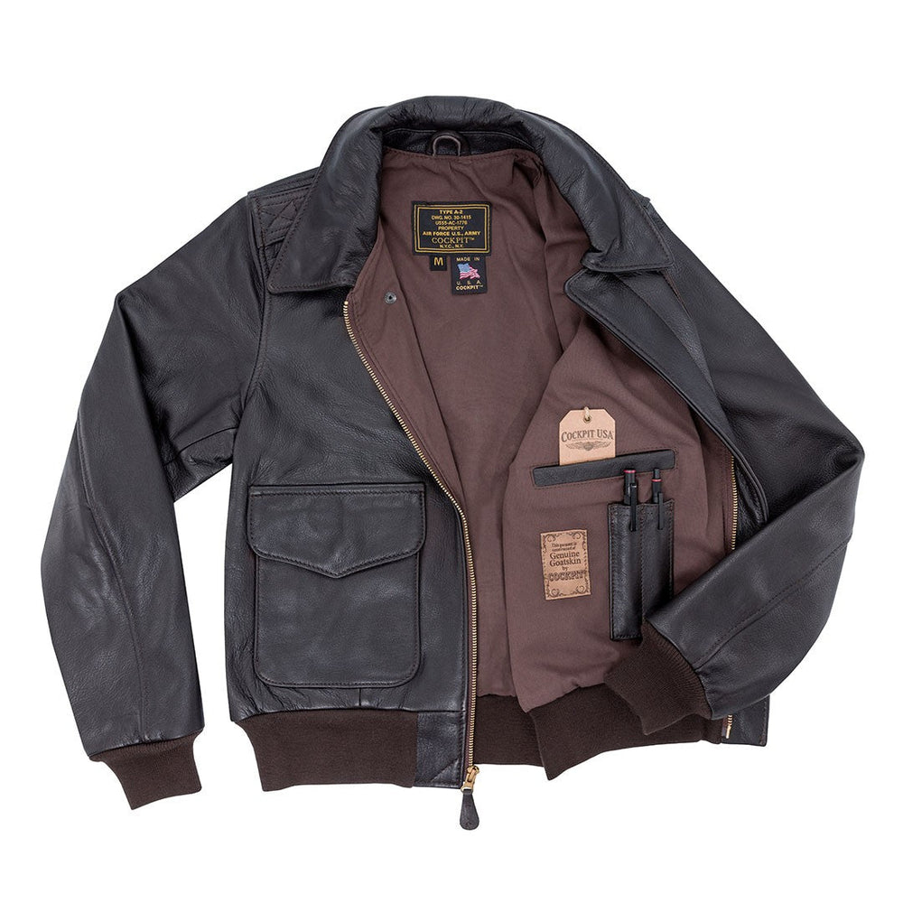 W21V43X - Women's U.S.A.F. 21st Century A-2 Jacket without Velcro patches - Cockpit USA Women