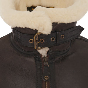 Women's B-3 Bomber Jacket in Brown W72N100 - Cockpit USA Women