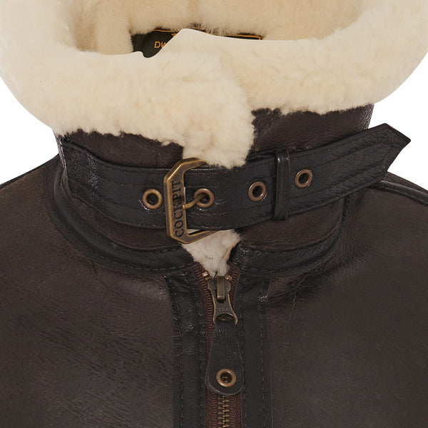 Women's B-3 Bomber Jacket in Brown W72N100 - Cockpit USA Women