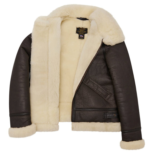 Women's B-3 Bomber Jacket in Brown W72N100 - Cockpit USA Women