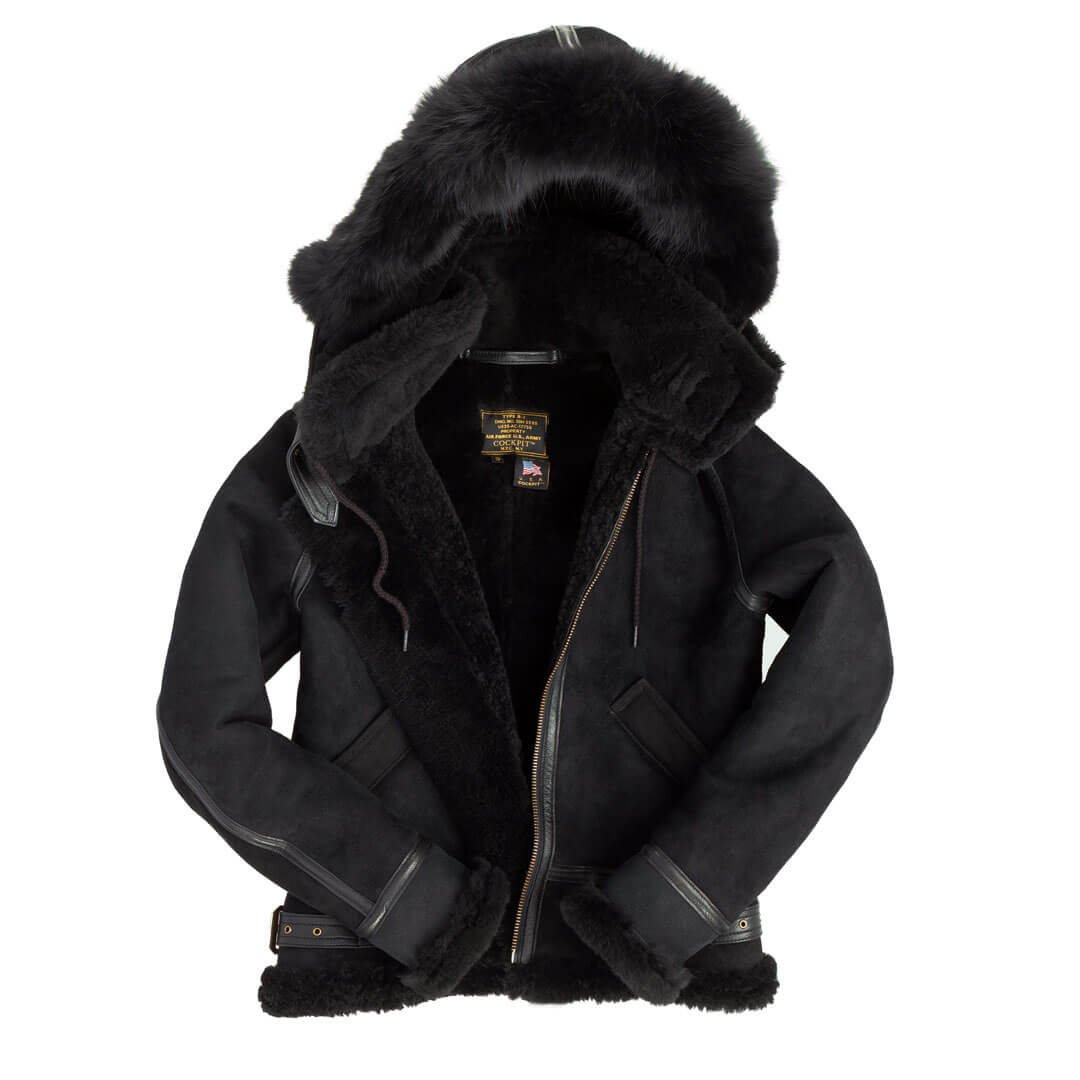 Cockpit Usa Bomber Jacket With Fur Collar Womens Cockpit USA