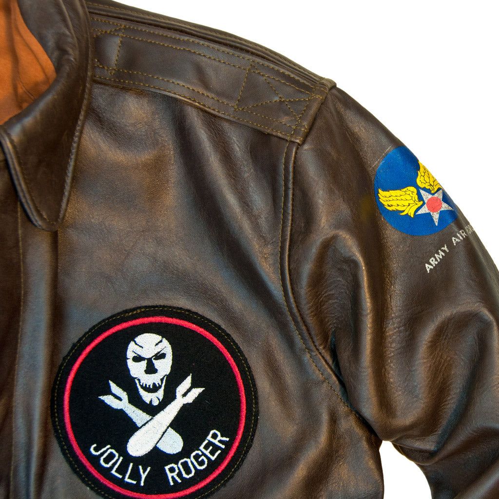 40th Anniversary Bottoms Up A-2 Pinup Jacket Jolly Roger